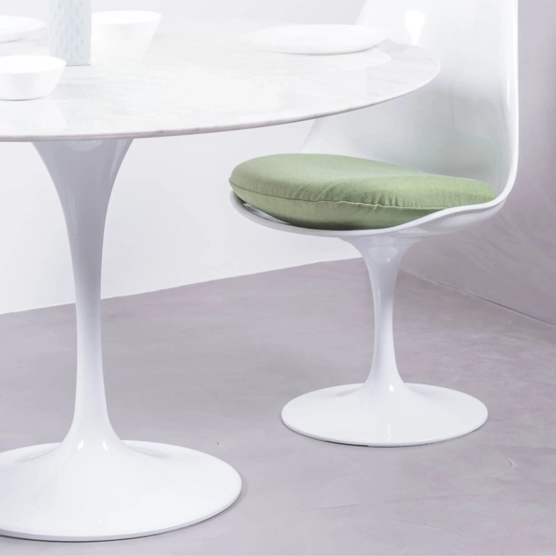 Inspiración Mesa de diseño Tulip 100Ø de Mármol Carrara - Mueble Design