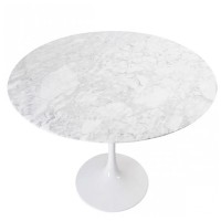 Ispirazione Tavolo design Tulip 120Ø in Marmo Carrara - Mobilie Design