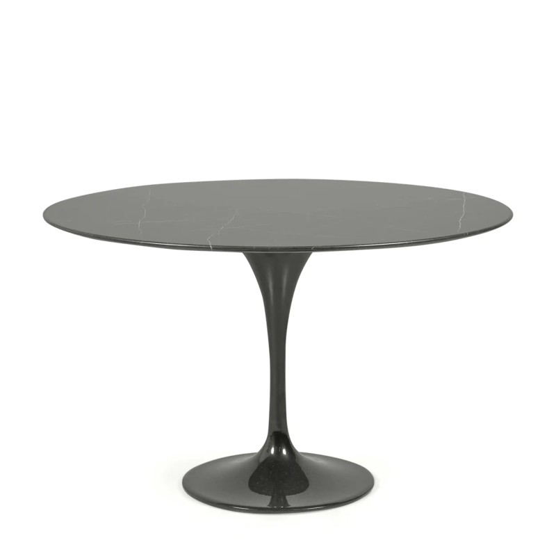 Inspiration-ruokapöytä Tulip mustasta marquina-marmorista