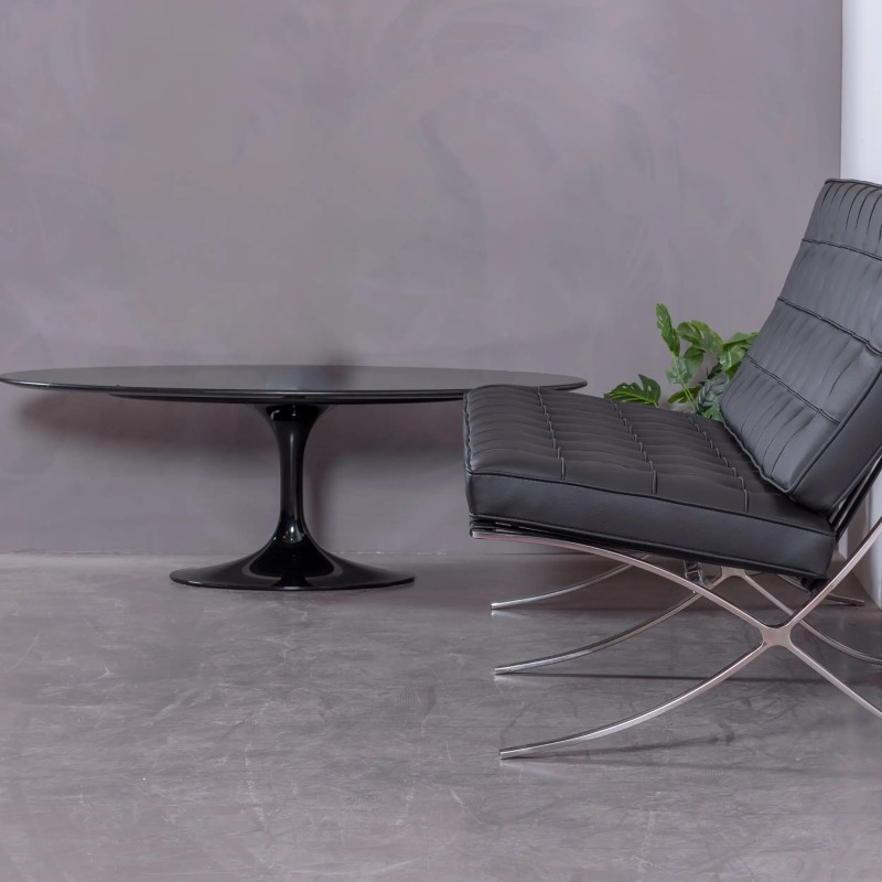 Mesa coffee Tulip en mármol de Marquina- Mesa mármol - Mueble Design