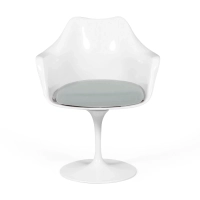 Stuhl Saarinen Tulip Arms mit Baumwollkissen - Designerstühle - Mobelarium