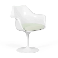 Réplica de la silla Tulip con brazos y cojín