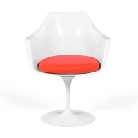 Stuhl Saarinen Tulip Arms mit Baumwollkissen - Designerstühle - Mobelarium