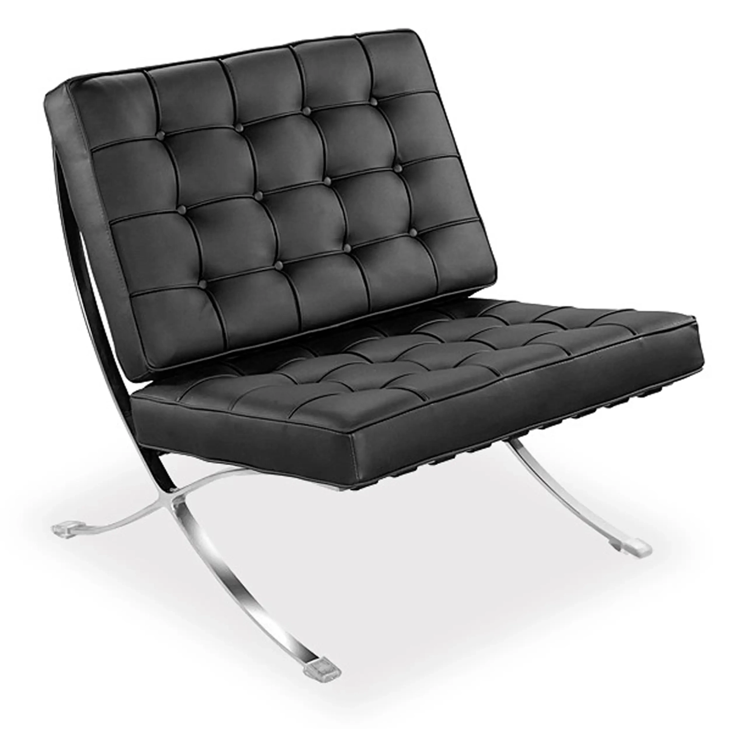 Inspiration Barcelona stol med konstläder fotstöd - MuebleDesign