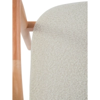 Warsow Nordic Silla de comedor de madera natural | Diseño elegante y confortable