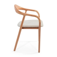 Warsow Nordic Sedia da pranzo in legno naturale | Design elegante e confortevole