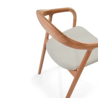 Warsow Nordic Eetkamerstoel in Natuurlijk Hout | Elegant & Comfortabel Ontwerp
