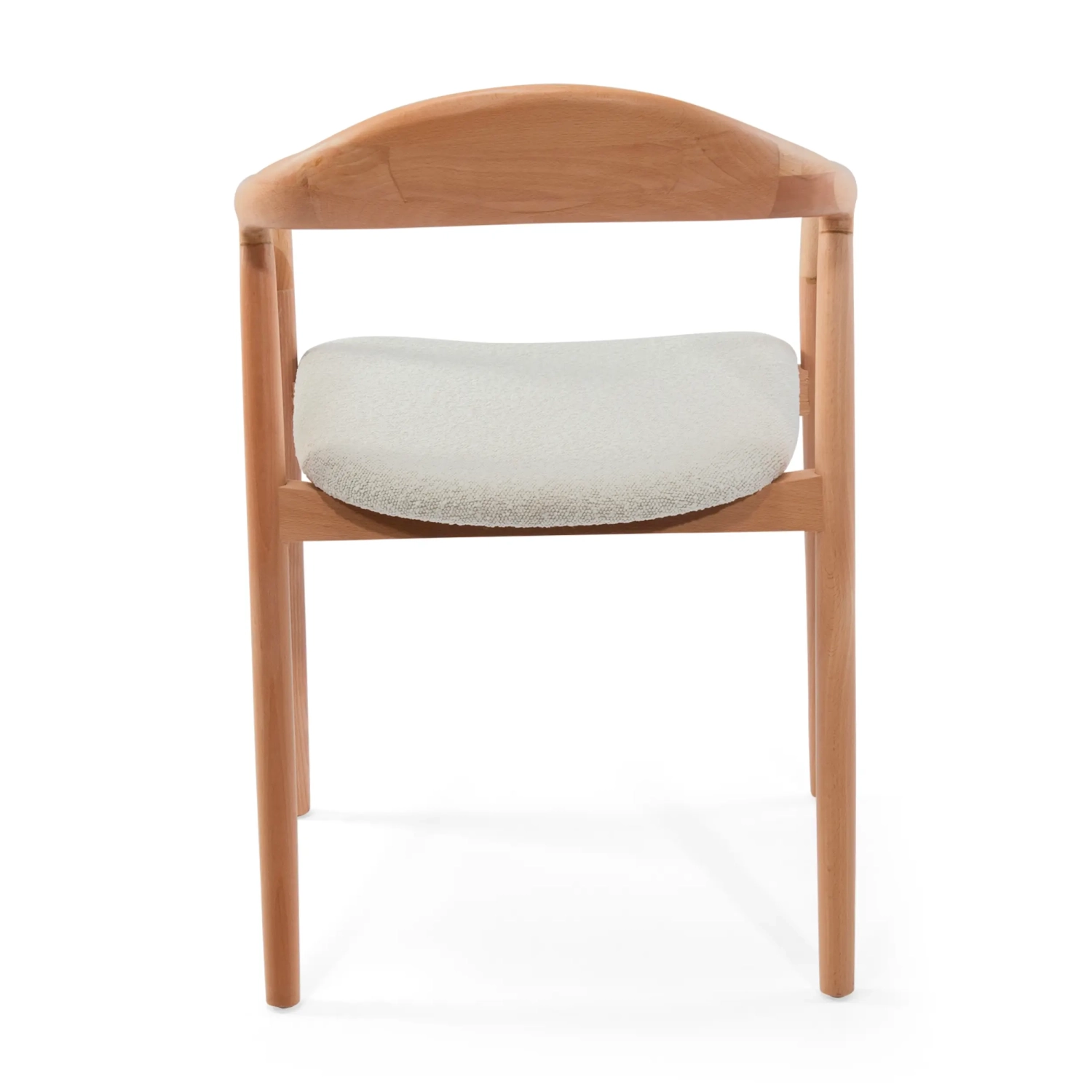 Warsow Nordic Cadeira de jantar em madeira natural | Design elegante e confortável