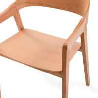 Severská dubová židle s područkami Soho | Skandinávský minimalistický design