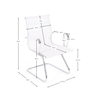 Chair Mesh Lowback Fixed Edition | Breathable and modern meeting chair