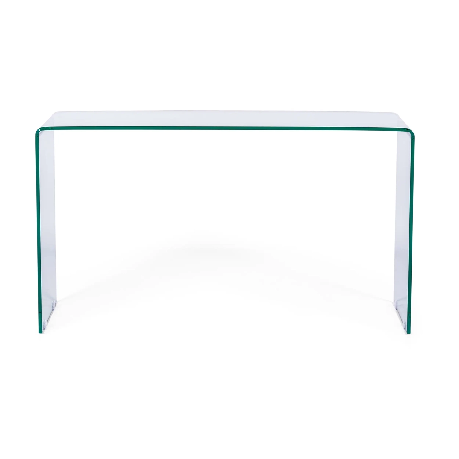 Mesa de consola Ice Console: vidro temperado transparente de 12 mm