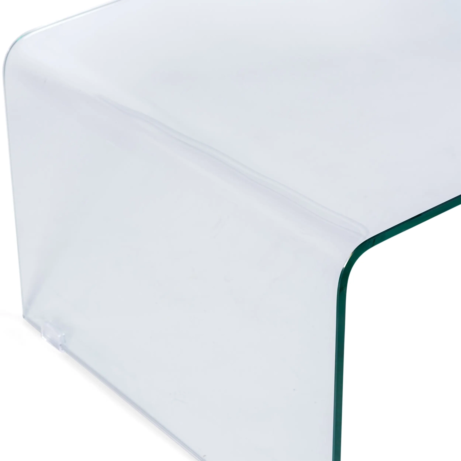 Mesa de centro Coffee Ice: vidro temperado transparente de 12 mm