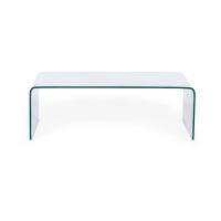 Coffee Ice Coffee Table : 12 mm transparent tempered glass