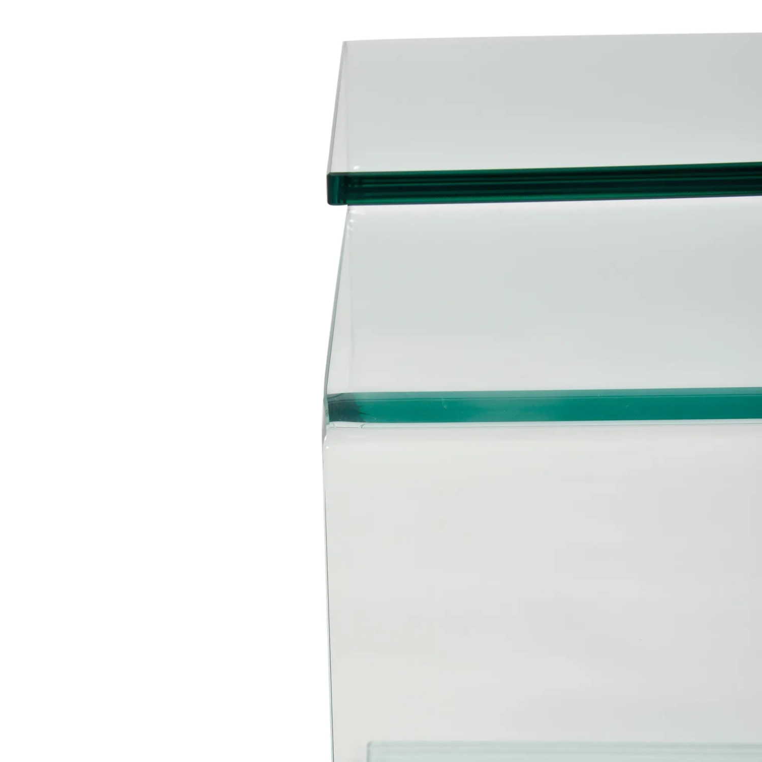Winter Side Table : Side table and coffee table in tempered glass