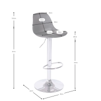 Barstol justerbar Kansas | Modern, ergonomisk design
