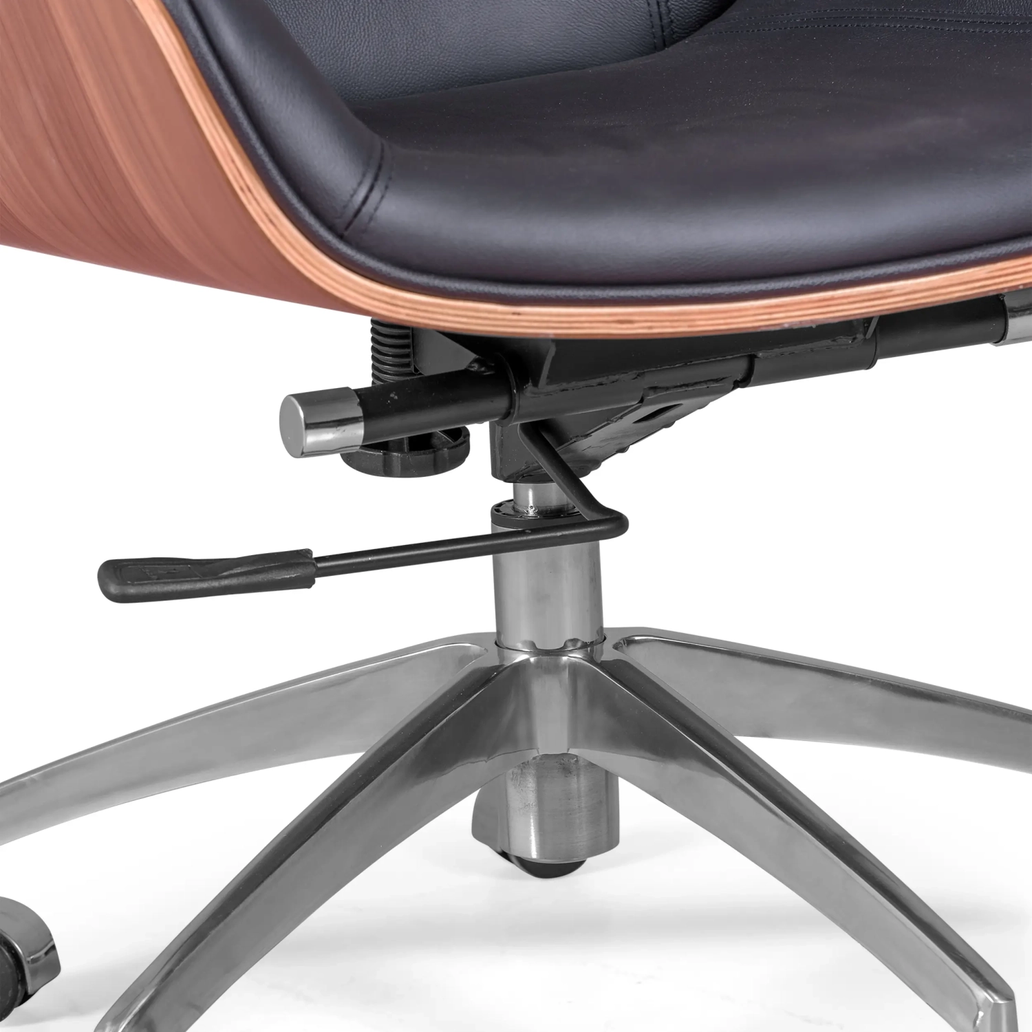 Silla de oficina nórdica - Sillas de oficina de cuero - Mobiliario de diseño