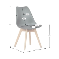 Chaise Tower Verona : design iconique et moderne pour la salle à manger scandinave