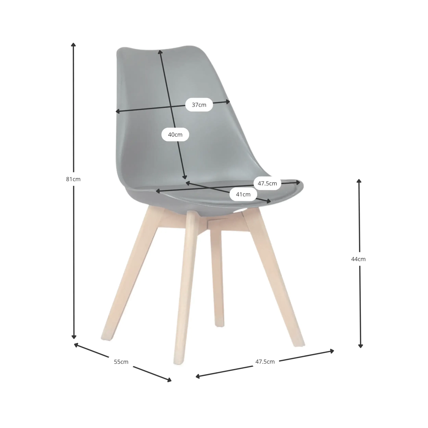Sedia Tower Verona : design da pranzo iconico e moderno scandinavo