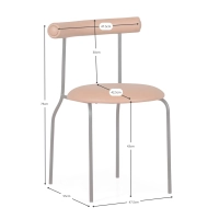 Silla industrial Elbow - Sillas tapizadas - Mueble Design