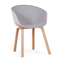 Daxer Chaise couette tapissée en coton - Meubles Concept