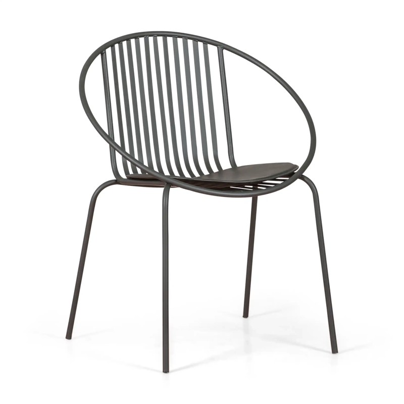 Sedia in metallo Bali - Robusta e moderna per uso interno ed esterno - - Bali Mobilie Design
