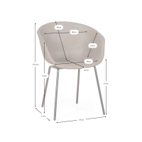 Denver Leatherette Upholstered Chair - Industrial Design and Comfort