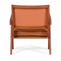 Sillón Lounge Compass - Retro-vintage en piel italiana - Mueble Design