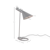 Jhon bordslampa - Arne Jacobsen-inspirerad design i stål