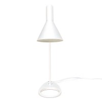 Candeeiro de mesa Jhon: design inspirado em Arne Jacobsen em aço