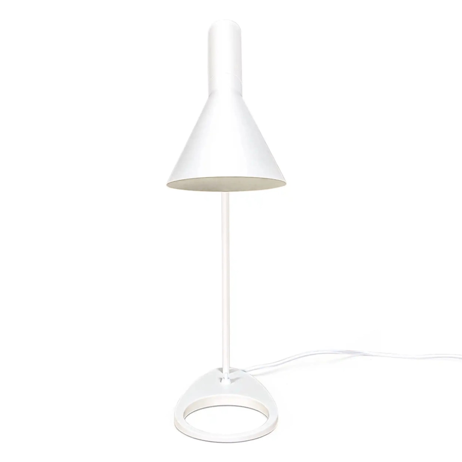 Lampada da tavolo Jhon | Design ispirato ad Arne Jacobsen in acciaio