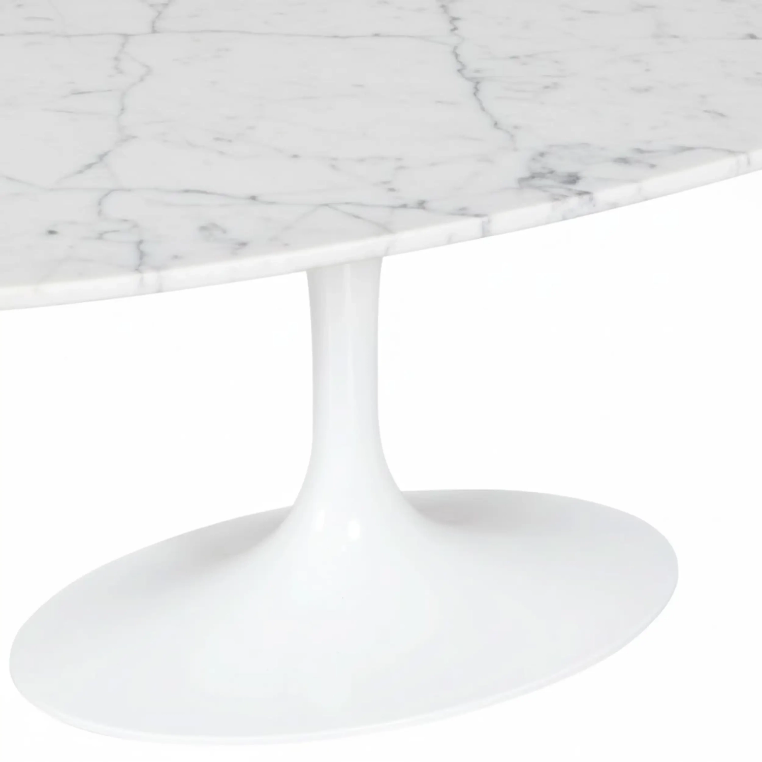 Tavolo ovale Tulip 199 cm Marmo di Carrara | Saarinen Design per sale da pranzo di lusso