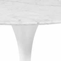 Soikea pöytä Tulip 199 cm Carrara-marmori | Saarinen Design ylellisiin ruokailuhuoneisiin