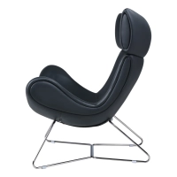 Emola Stuhl aus italienischem Leder : Moderner Sessel im Premium-Design