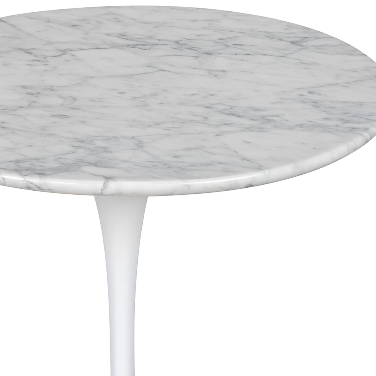 Inspiration Beistelltisch Tulip Side Carrara Marmor Ø50 cm | Mobelarium