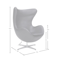 Inspiratie uit de Egg Chair - Premium moderne fauteuil - Design meubelen