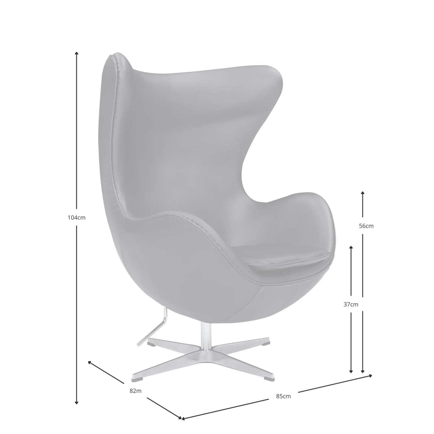 Inspiration från äggstolen - Premium modern fåtölj - designmöbler