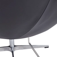 Ispirazione di Egg Chair di Pelle - Poltrona da Disegno Premium - Mobilie Design