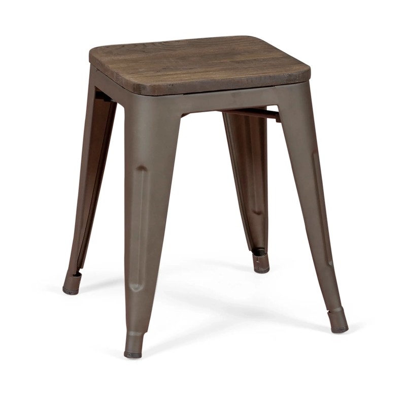 Tamborete Bistro Wood Antique  45 cm