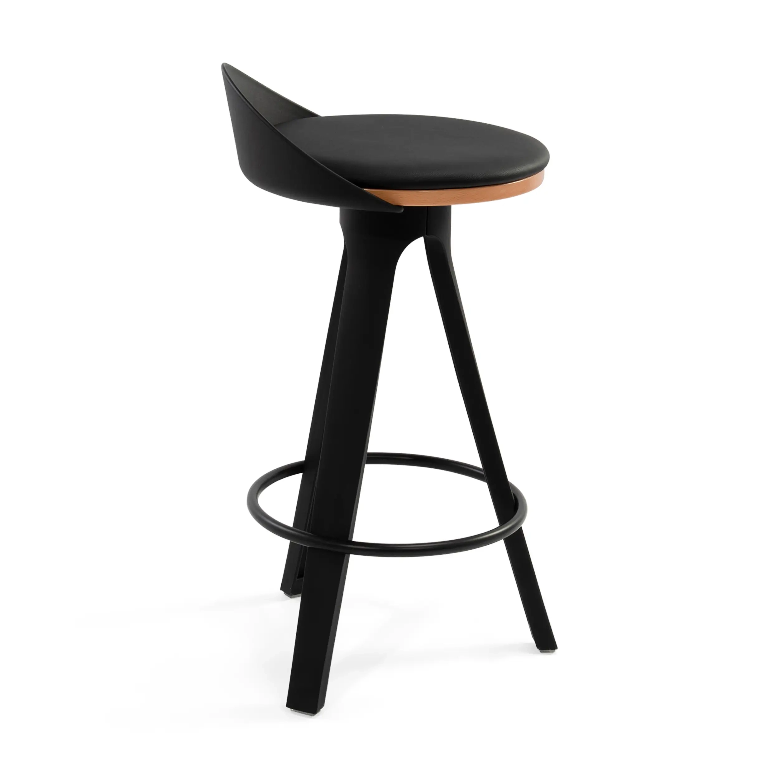 Barstol Deco design med sits i bok och konstläder