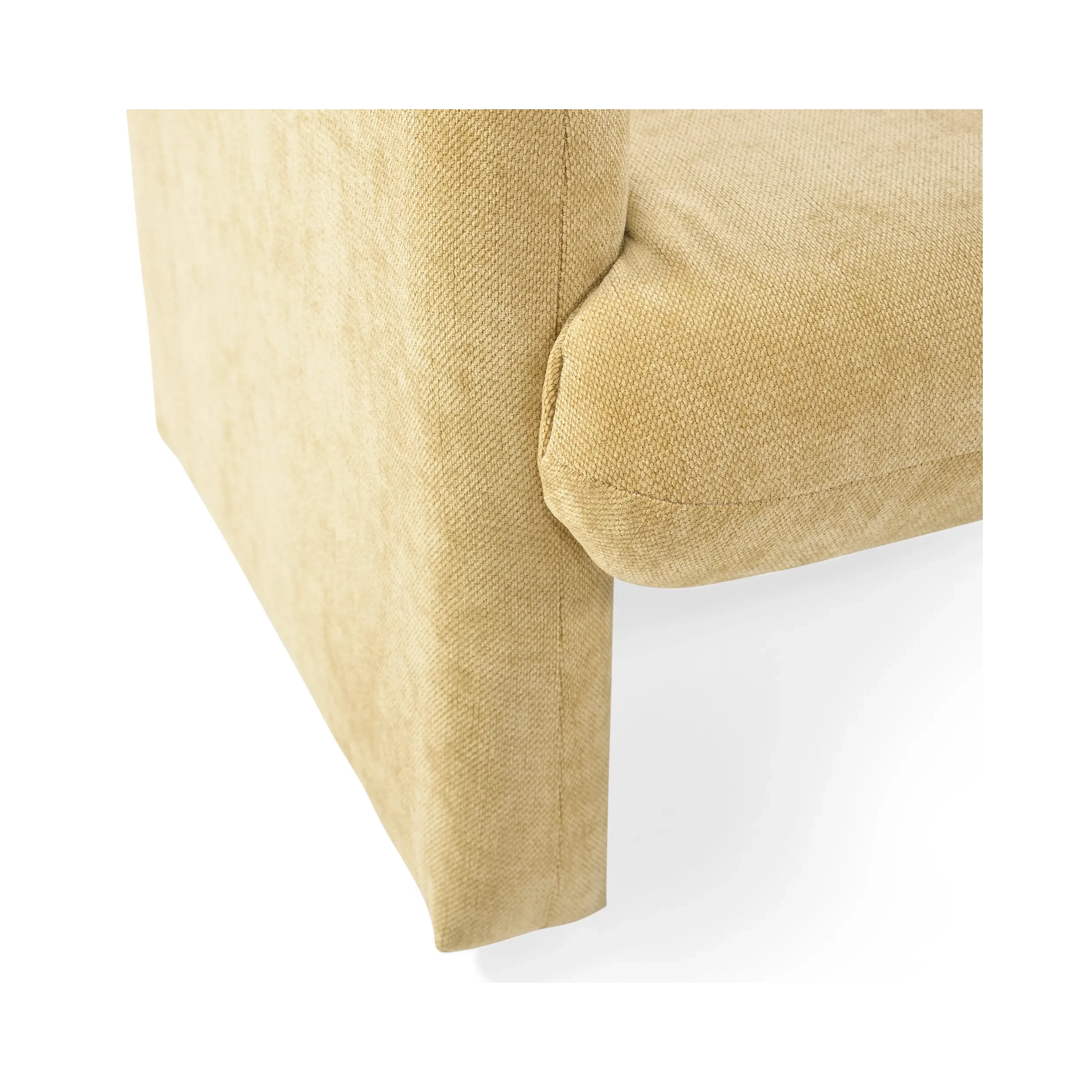 Minimalistické čalouněné křeslo Bristol čalouněné pěnou s vysokou hustotou