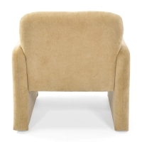 Minimalistischer gepolsterter Sessel Bristol, gepolstert mit hochdichtem Schaumstoff