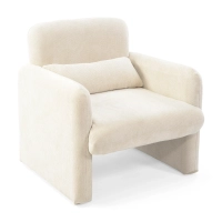 Minimalistischer gepolsterter Sessel Bristol, gepolstert mit hochdichtem Schaumstoff