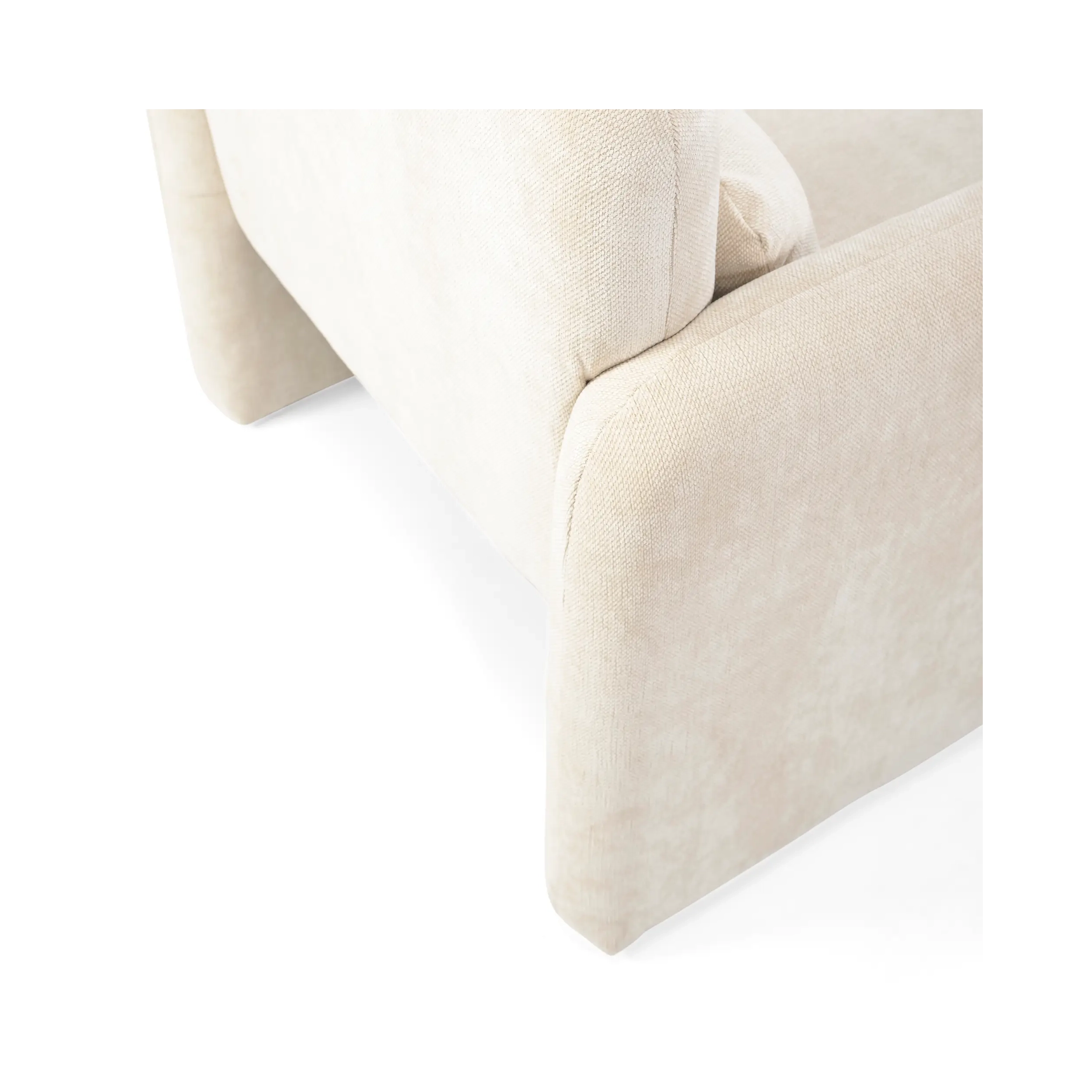 Bristol minimalist upholstered armchair : High-density foam
