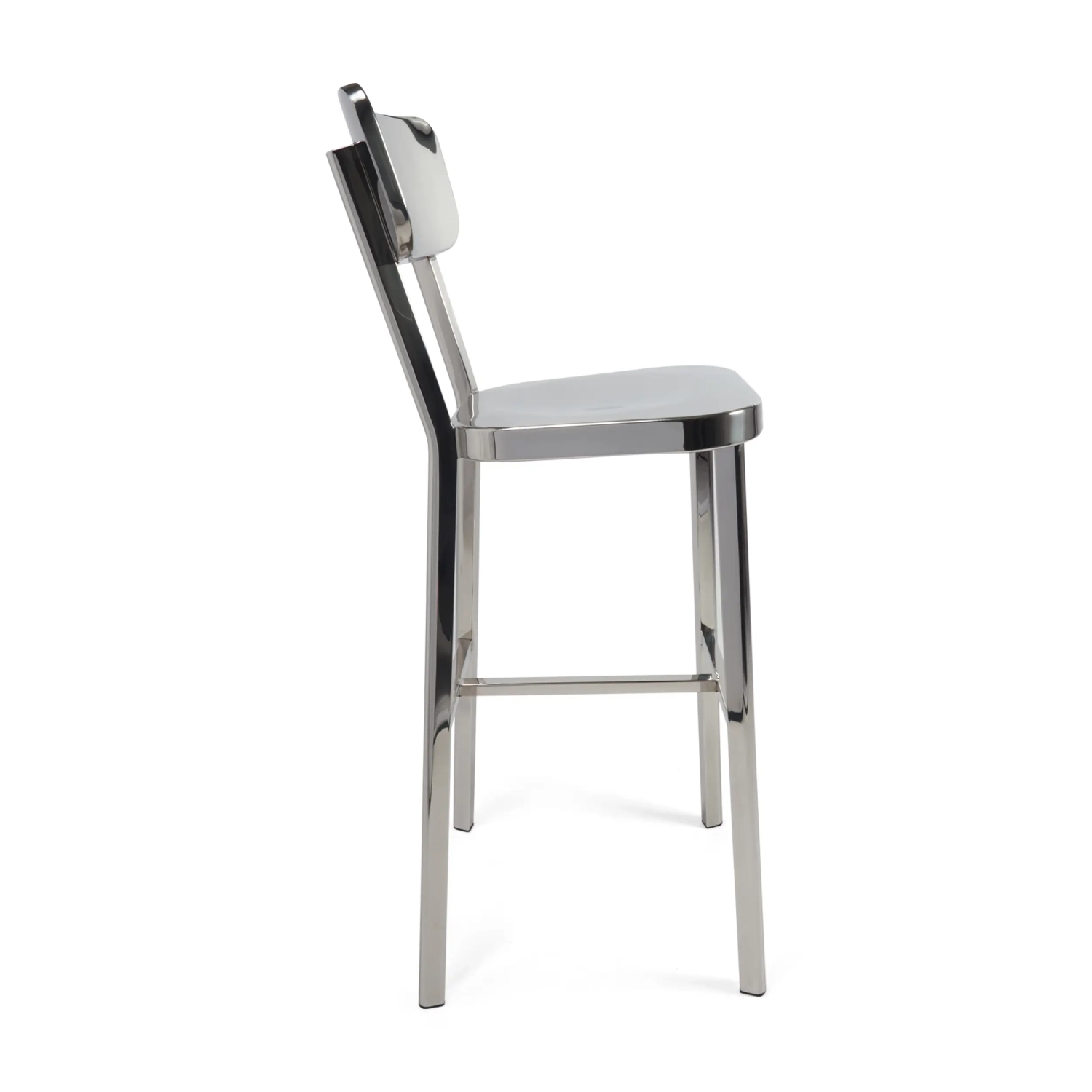 Stool stainless steel chrome-plated high - Delawere