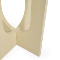 Mesa auxiliar de madera Flop | Diseño redondo lacado 40 cm