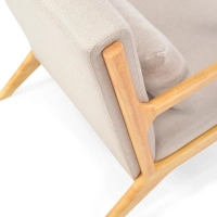 Fauteuil scandinavisch met lendenkussen - Colmar