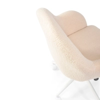 Height-adjustable bouclé office chair - Notorius