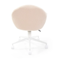 Height-adjustable bouclé office chair - Notorius