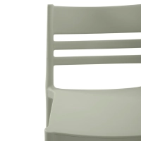 Silla apilable de polipropileno apta para exterior - Creta