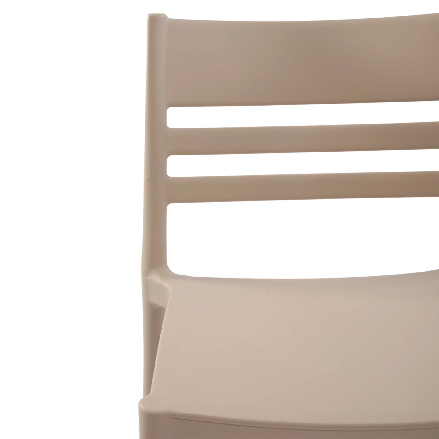 Silla apilable de polipropileno apta para exterior - Creta